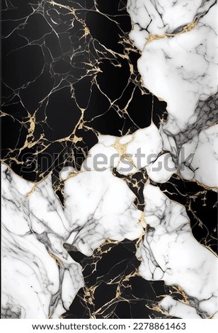 Photo  luxury black and white with golden abstract marble texture background pattern