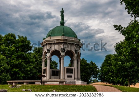 Photo of The Maryland State Monument at Antietam National Battlefield, Maryland USA