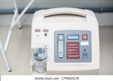 Photo Of Medical Equipment . In The Photo The Oxygen Concentrator