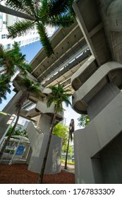 Photo Of Miami Metrorail Tram Station Staircase