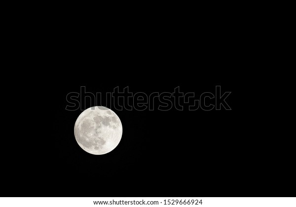 Photo of  the Moon During Full moon Phase in a clear\
night Sky
