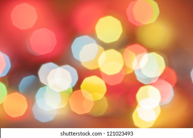Photo of a New Year's garland abstract sparks
