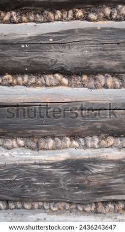 photo of an old house, architecture, logs and hay, historical buildings