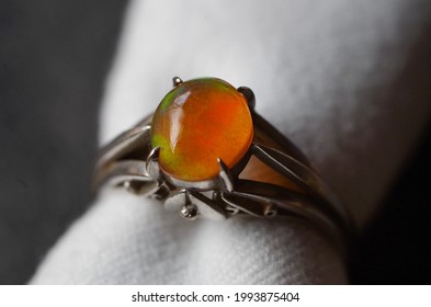 Photo Of Orange Opal Ring