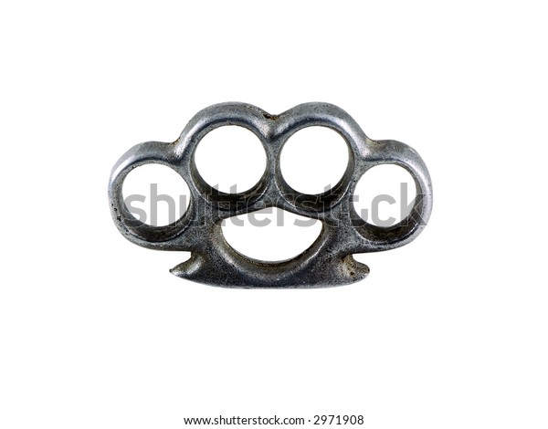 Photo Pair Brass Knuckles Isolated On Stock Photo 2971908 | Shutterstock