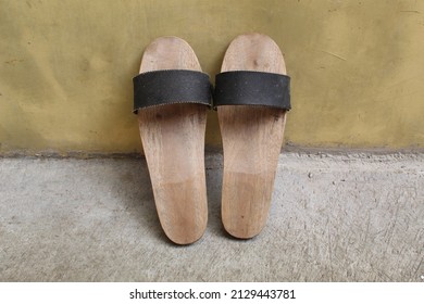 photo of a pair of wooden shoes