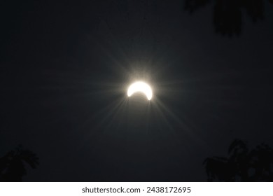 photo of a partial solar eclipse