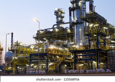 A photo of petrochemical industrial plant.