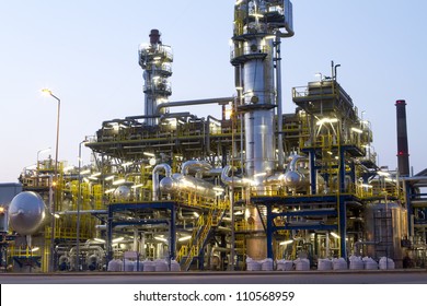 A photo of petrochemical industrial plant.