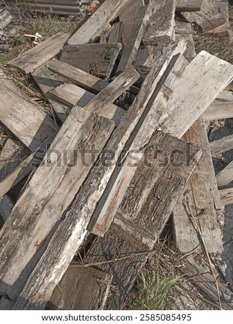 Similar – Image, Stock Photo Wooden slats in waste container