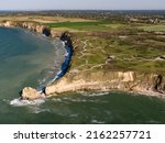 Photo of the pointe du Hoc - Historic site of the Normandy DDay during the WWII. 