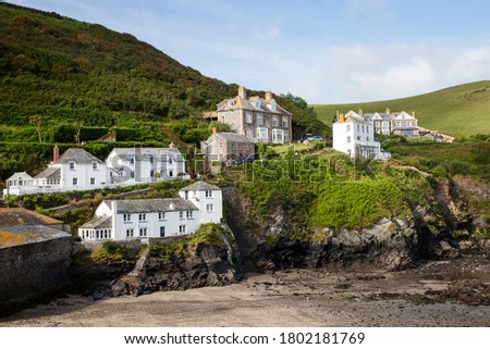 A photo of Port Isaac, which is a small, picturesque fishing village on the Atlantic coast of north Cornwall, England, United Kingdom. It is famous as the setting for the TV series, Doc Martin.