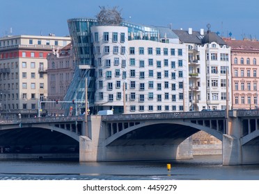 Photo Of Prague. View On Dancing House.