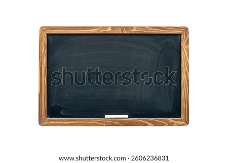 A photo of a rectangular chalkboard