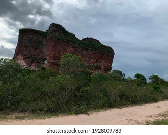 Photo Of A Rocky Structure In The Middle Of The Cerrado Forest Located In Jalapão, Brazil.