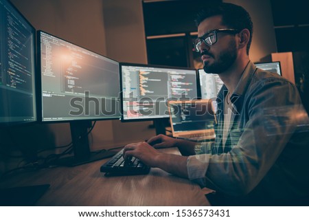 Photo of serious programmer puzzled about arisen error in security system of closed data base of large transnational corporation