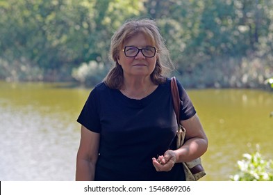 A Photo Session Of An Adult Woman 65 Years Old.