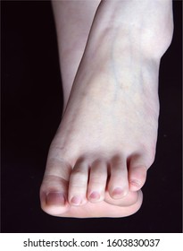 Photo session of my beautiful feet in a photo studio in Japan, Tokyo