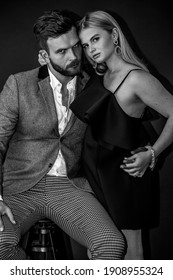 Photo Shoot Of A Couple In Black And White