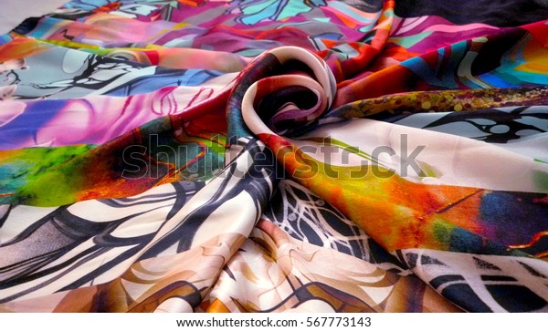 scarf silk fabric
