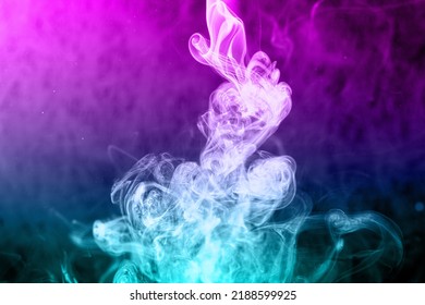 Photo of smoke on a dark background, close-up. Colored smoke - Shutterstock ID 2188599925