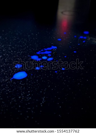 Photo of some glowstick juice