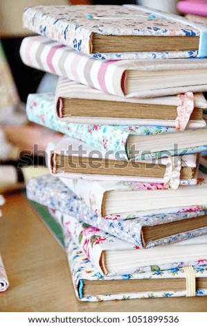 photo of a stack of handmade notepads