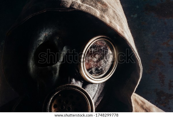 Photo Stalker Man Soviet Gas Mask Stock Photo (Edit Now) 1748299778