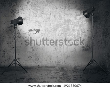 Similar – Image, Stock Photo weathered wall and vintage torn wallpaper