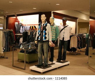 A Photo Of Stylish Mannequins In A Department Store