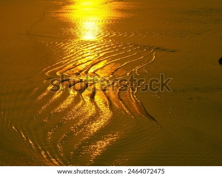 Similar – Liquid Gold Ocean Waves