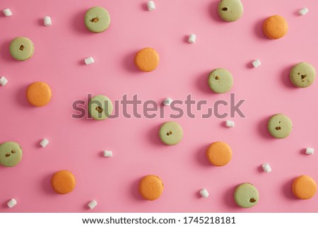 Similar – Image, Stock Photo round sweet green pistachio donut