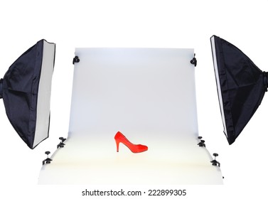 photo table in the photo studio