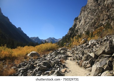 Photo Taken On The Cascade Canyon Trail In The Grand Teton National Park Of WY.