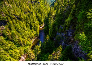 Photo Taken On June 29, 2018 At Gaspé Peninsula, Quebec. This Is A View Of The Gorge.