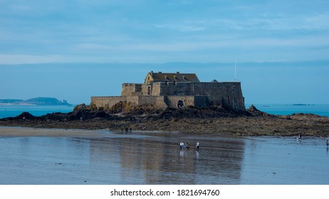 Photo Taken On September 20, 2020 In Saint Malo, Brittany, France. This Is The Fort National On The Outskirts Of Saint Malo. Sébastien Le Prestre De Vauban Was The Architect Of This Monument.