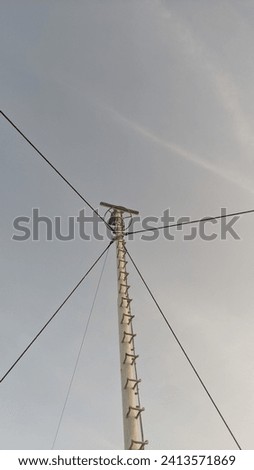 Similar – Image, Stock Photo on the air Energy industry