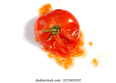 photo of tomatoes crushed and splashed around - Shutterstock ID 2172451937