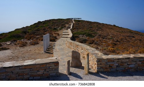 Photo From Tomb Of Homer In Ios Island, Cyclades, Greece                          