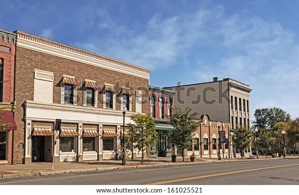 Photo Typical Small Town Main Street Stock Photo 161025521 | Shutterstock