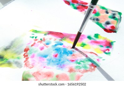 Photo Of Water Color Art Process