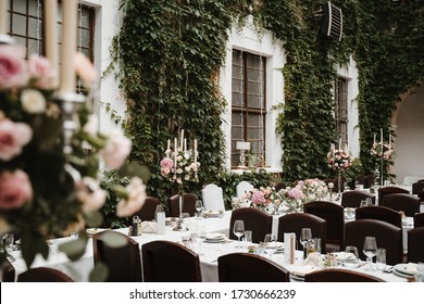 Photo Of A Wedding Location With Dinner Tables