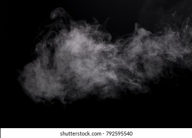Photo White Isolated Mist Of E-cigarette