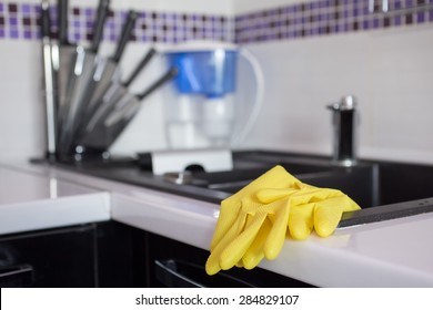 Photo Of Yellow Rubber Gloves