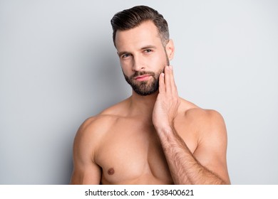 Naked men with facial hair