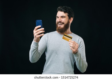 Photo Young Happy Man Using His Stock Photo 1514725274 | Shutterstock