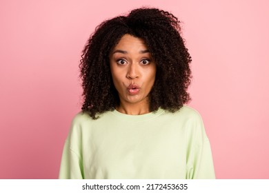 Photo Young Woman Pouted Lips Face Stock Photo 2172453635 | Shutterstock