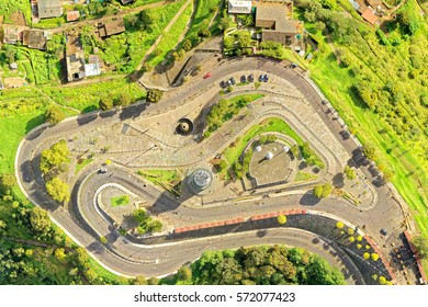 photogrammetry complete view of the panecillo statue and park in quito very popular tourist destination in ecuador capital drone aerial image photogrammetry tour building quito map tourist drone ecuad