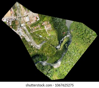 Photogrammetry Orthorectified Drone Aerial Map Used In Photogrammetry Photogrammetry Amazon Water Tree Flow Vegetation Nature Land Outdoor Survey Waterfall River Drone Grass Ecuador Jungle Outside Gro