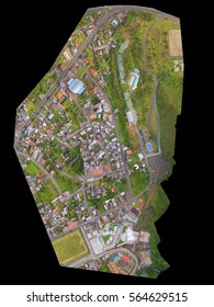 photogrammetry survey land drone orthorectified overlooking picture used in civil engineering photogrammetry survey land drone building chart examination ecuador industry ground banos topography geogr